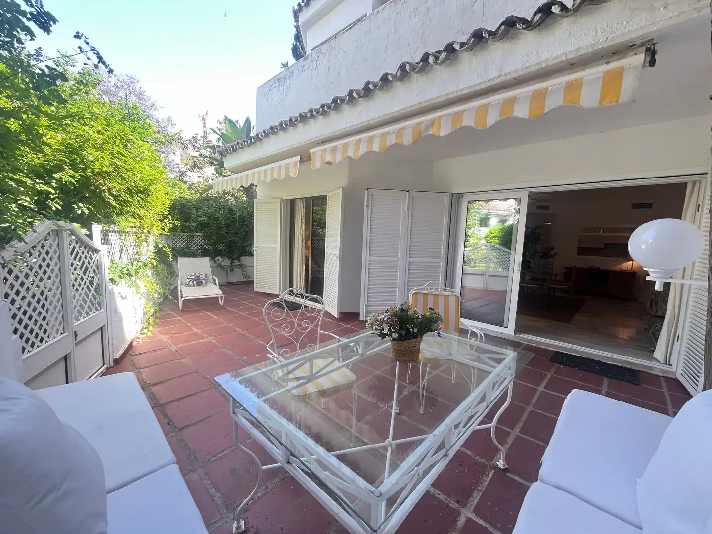 Terrace of Flat for rent in Marbella  with Air Conditioner, Heating and Furnished