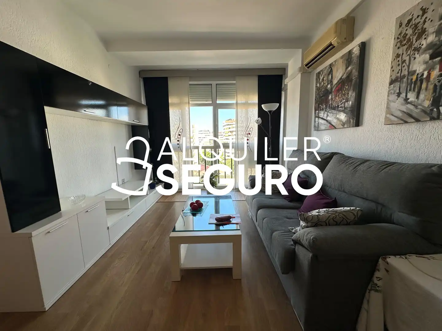 Wohnzimmer von Wohnung zur Miete in Málaga mit Klimaanlage und Möbliert