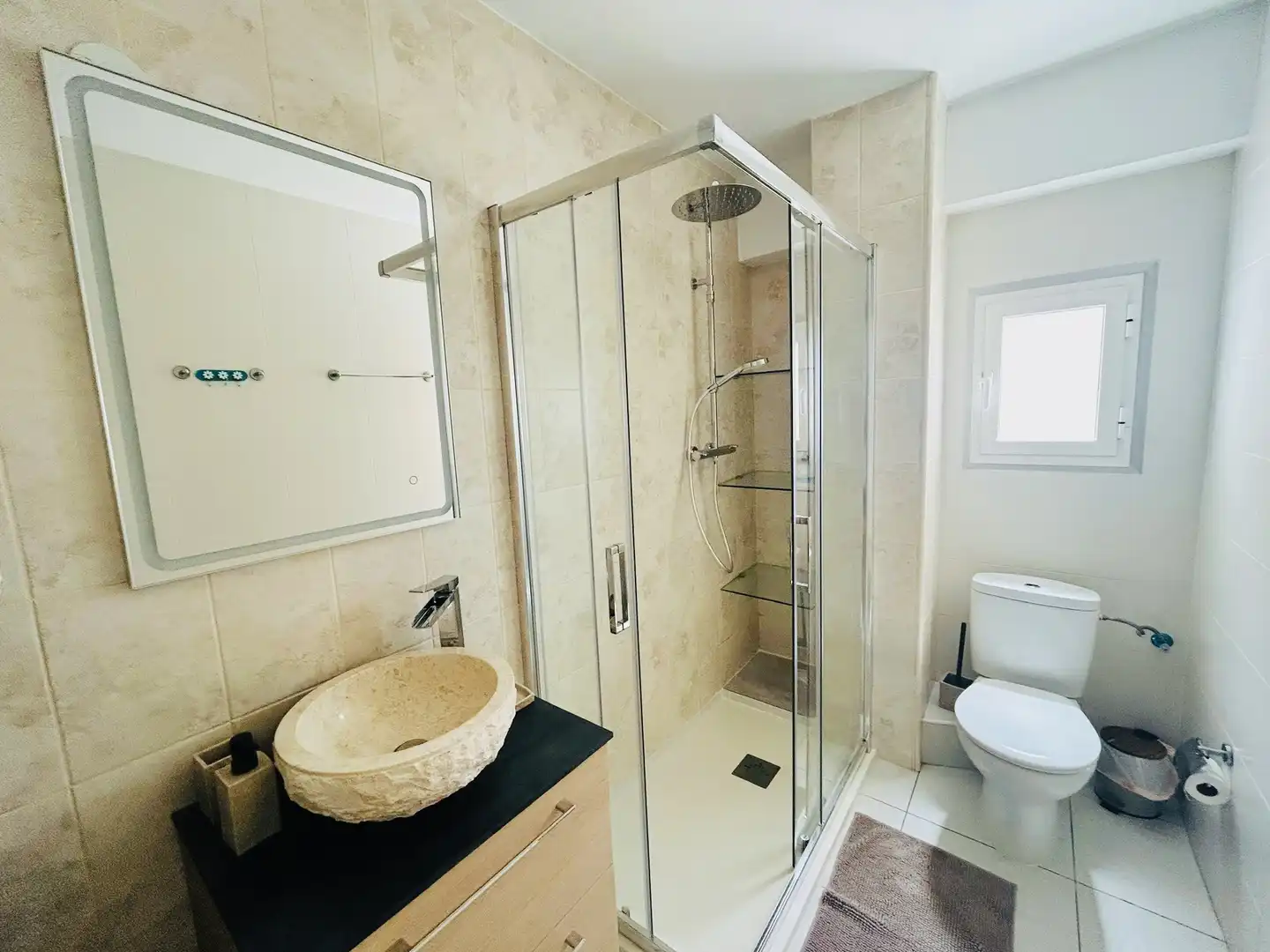 Bathroom of Flat for rent in Dénia  with Heating, Terrace and Furnished
