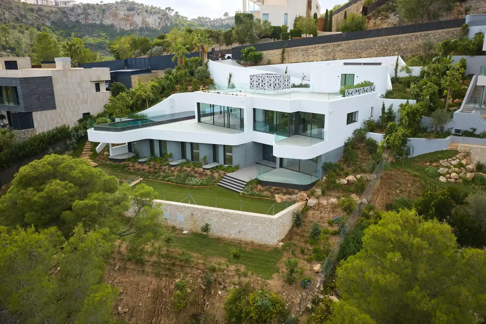 Vista exterior de Casa o xalet en venda en  Palma de Mallorca amb Aire condicionat, Jardí privat i Terrassa