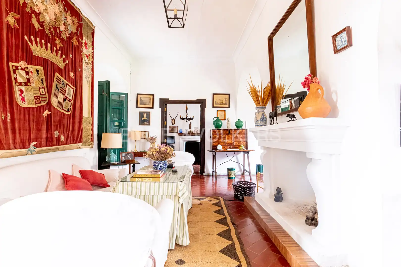 Sala de estar de Casa o chalet en venta en La Puebla de Cazalla con Calefacción, Jardín privado y Terraza