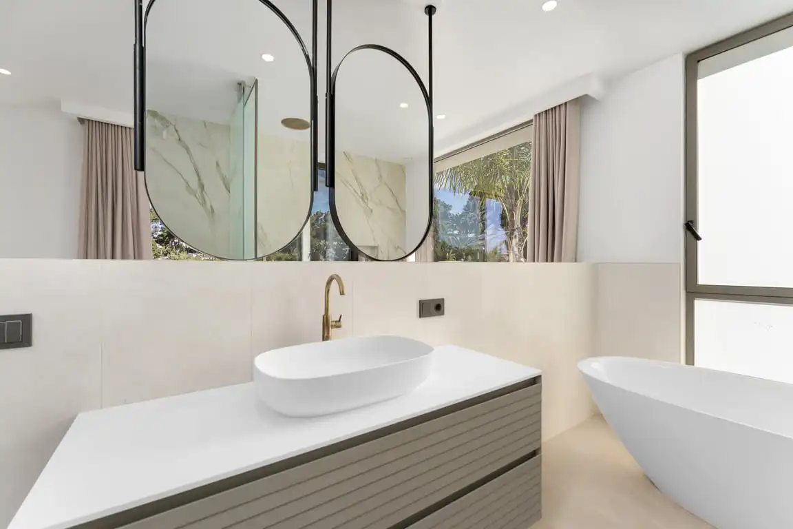 Baño de Casa o chalet en venta en Jávea / Xàbia con Aire acondicionado, Jardín privado y Terraza