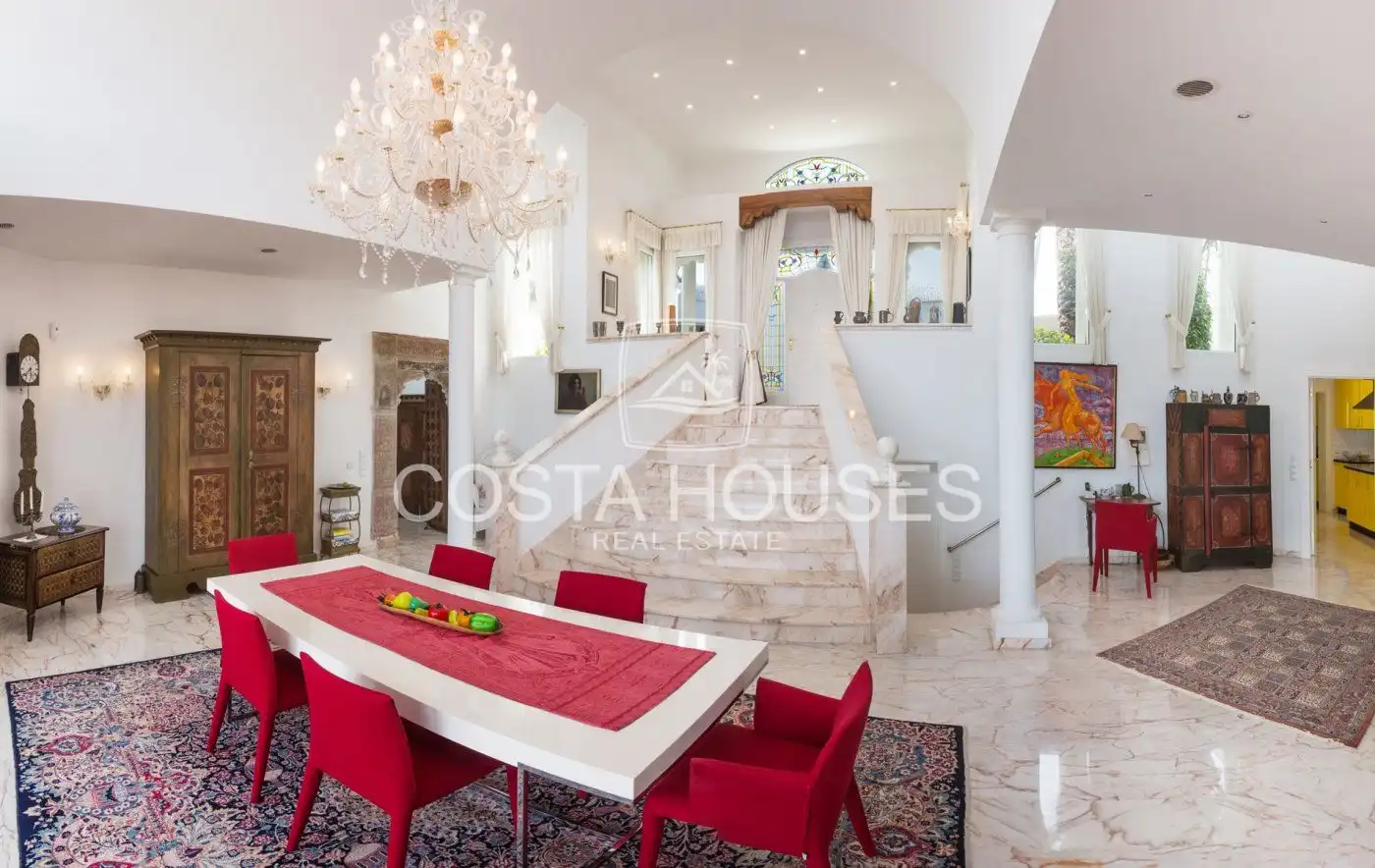 Dining room of Houses for sale in Dénia  with Air Conditioner, Private garden and Terrace
