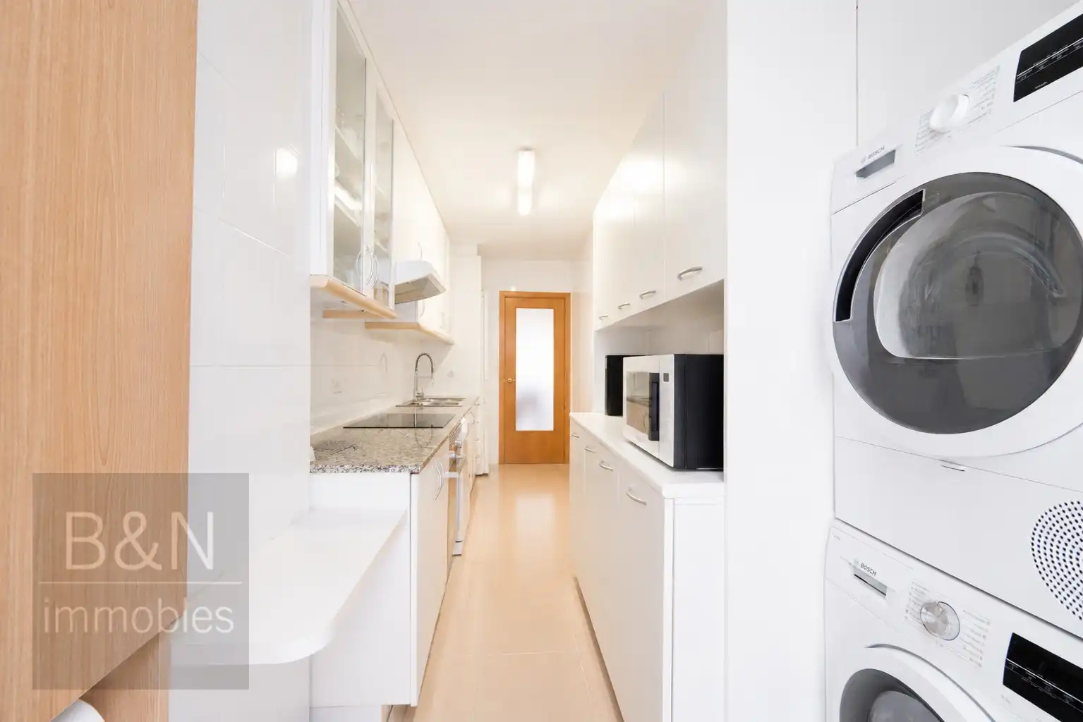 Kitchen of Flat for sale in Terrassa  with Air Conditioner, Heating and Balcony