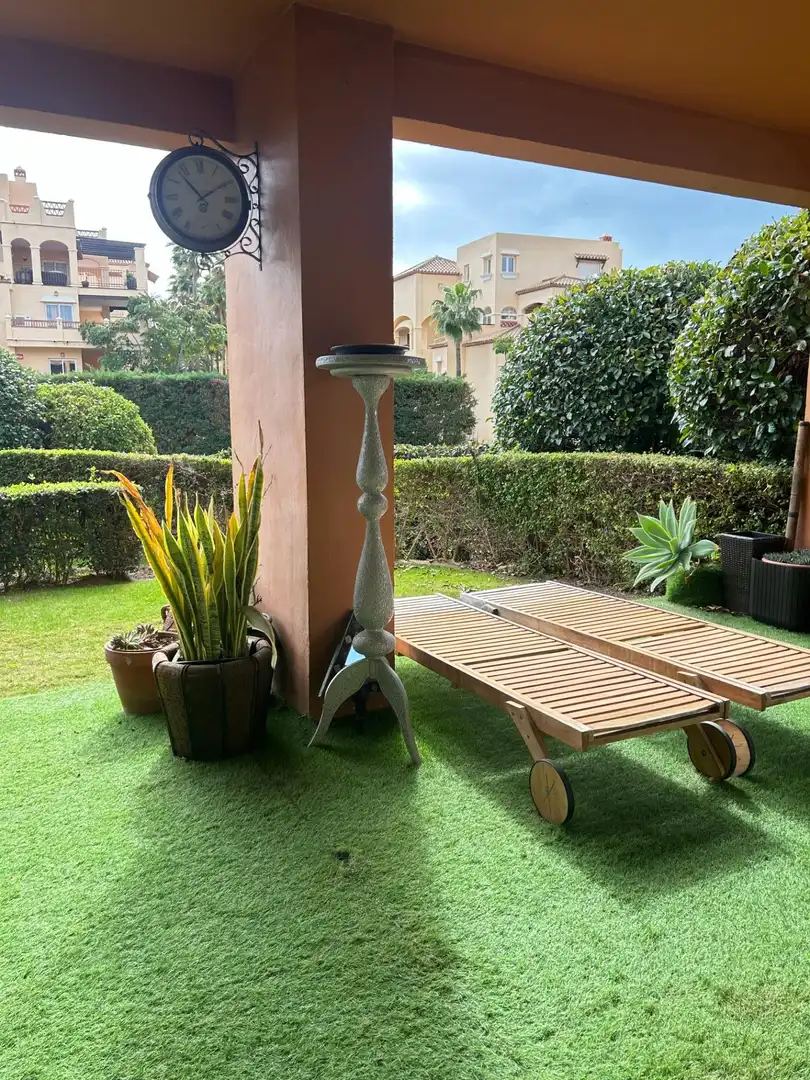 Jardín de Casa adosada en venta en Estepona con Aire acondicionado, Jardín privado y Amueblado