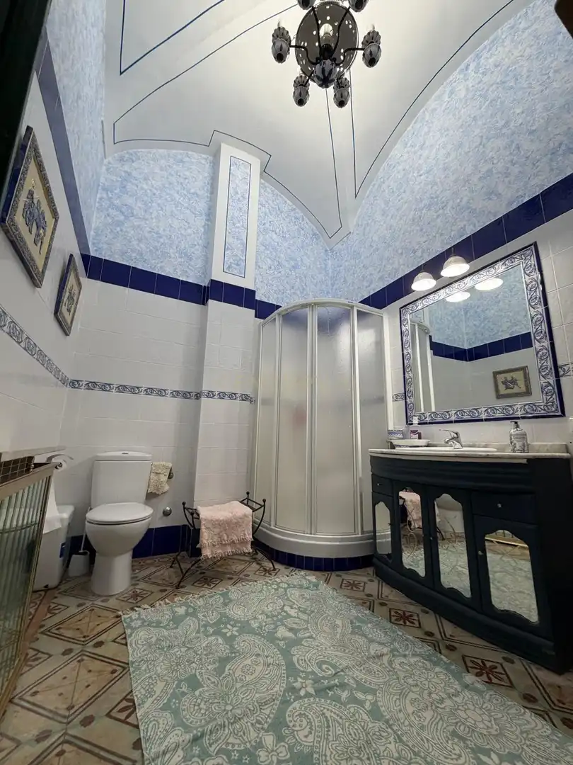 Baño de Casa o chalet en venta en Madroñera con Jardín privado, Horno y Lavadora