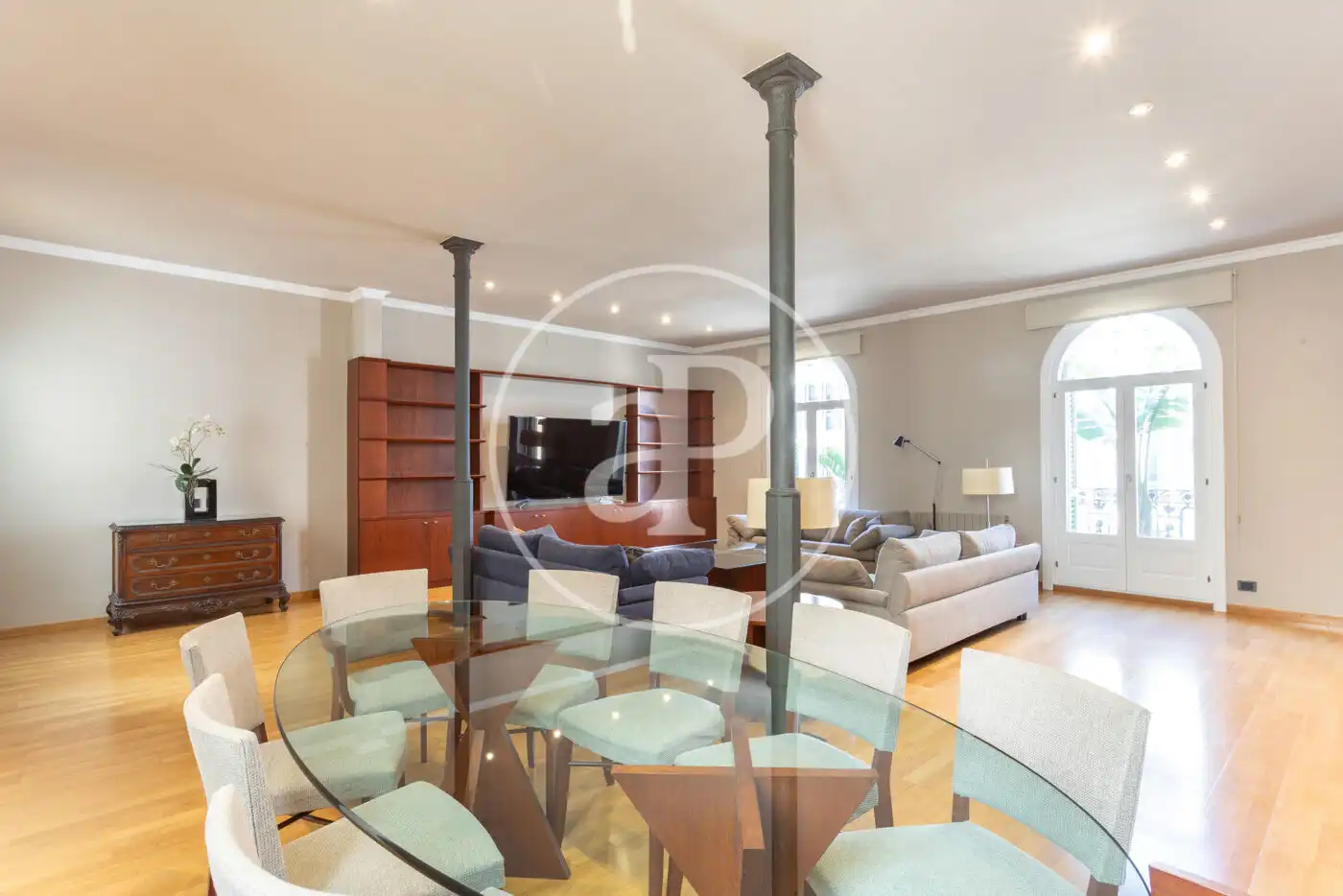 Living room of Flat for rent in Barcelona  with Air Conditioner, Heating and Terrace