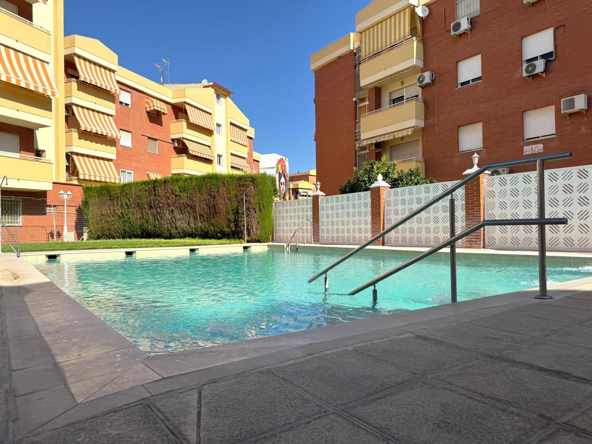 Swimming pool of Flat for sale in Linares  with Heating, Furnished and Community pool