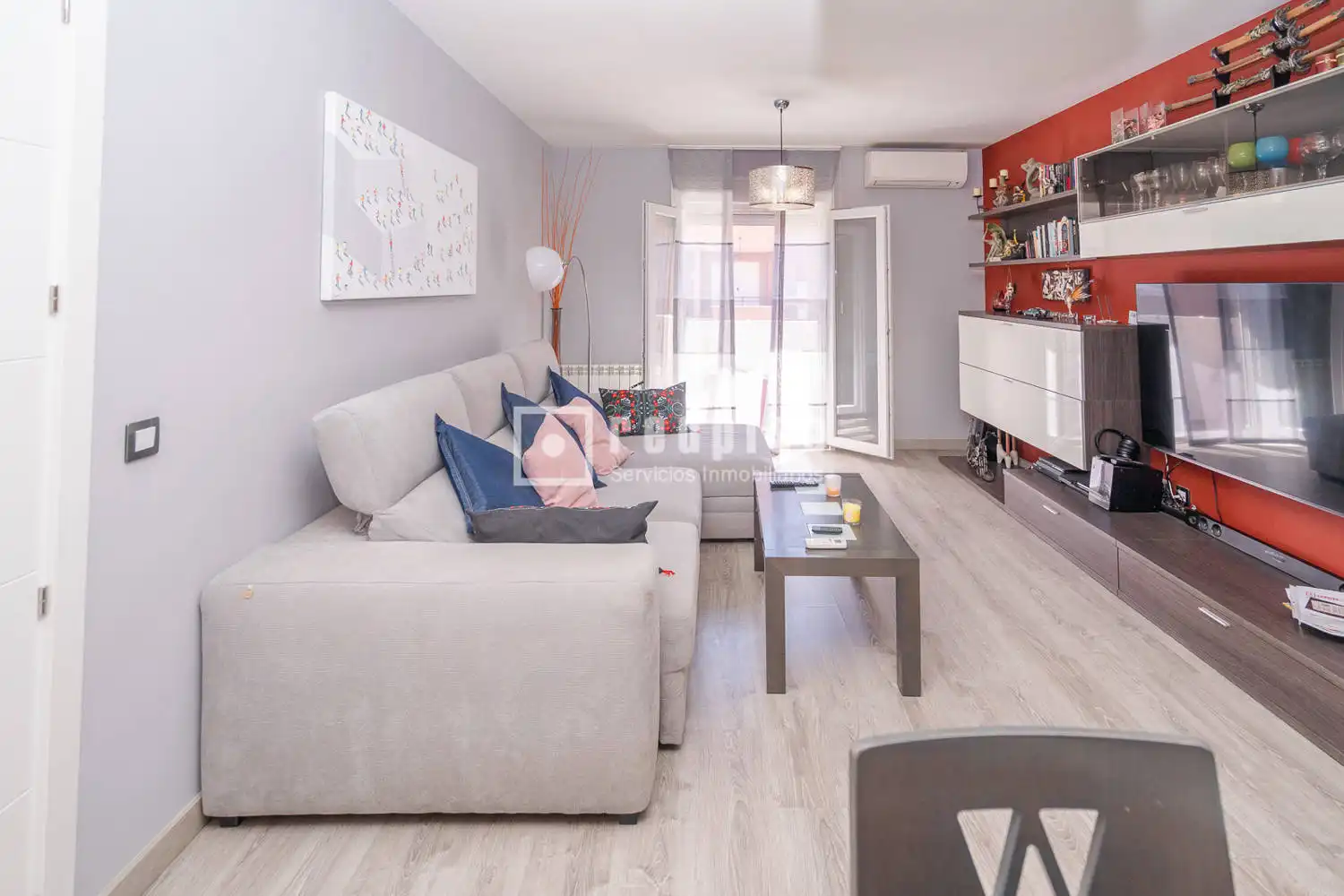 Sala de estar de Piso en venta en Humanes de Madrid con Aire acondicionado, Calefacción y Terraza
