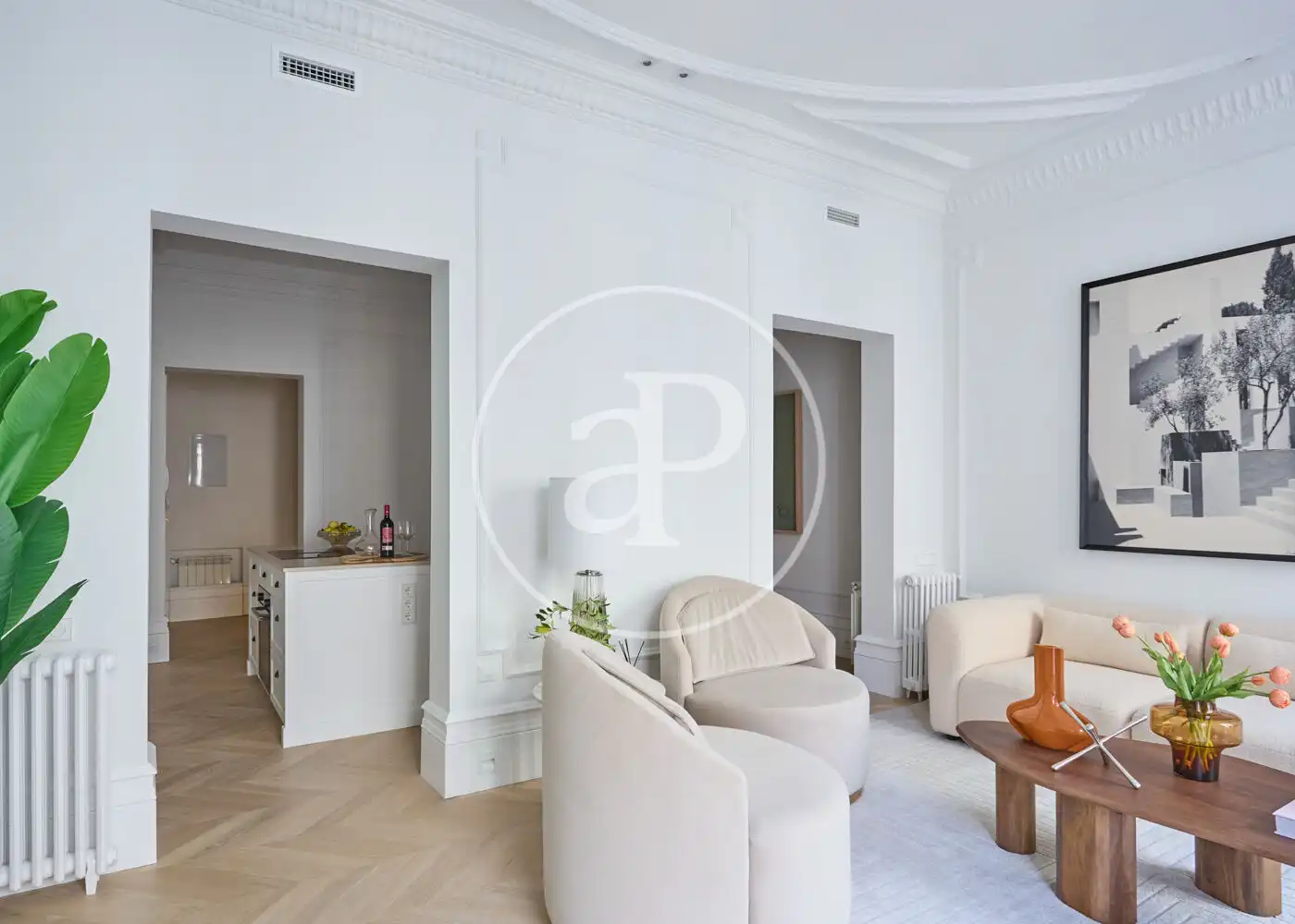 Living room of Flat for sale in Madrid  with Air Conditioner, Heating and Balcony