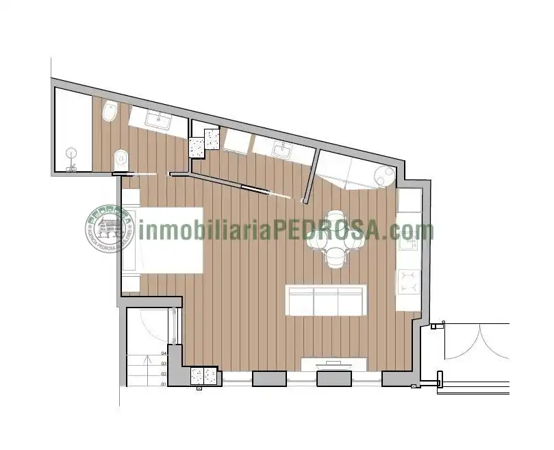 Loft en venda en Pontevedra Capital  amb Calefacció