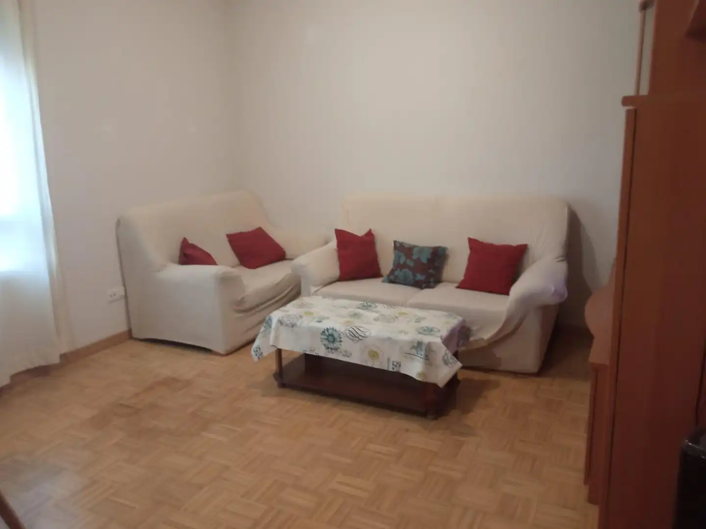 Living room of Flat for sale in Ciudad Real  with Heating, Private garden and Furnished