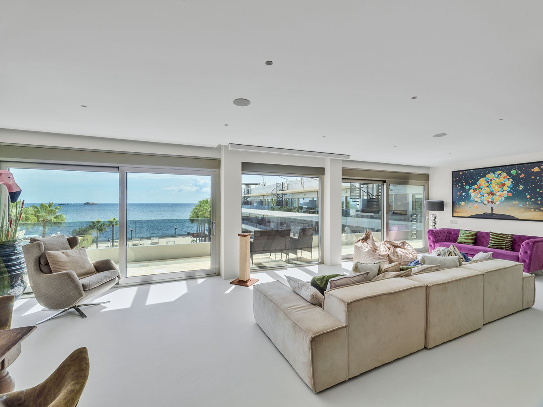 Living room of Apartment for sale in Eivissa  with Air Conditioner, Heating and Private garden