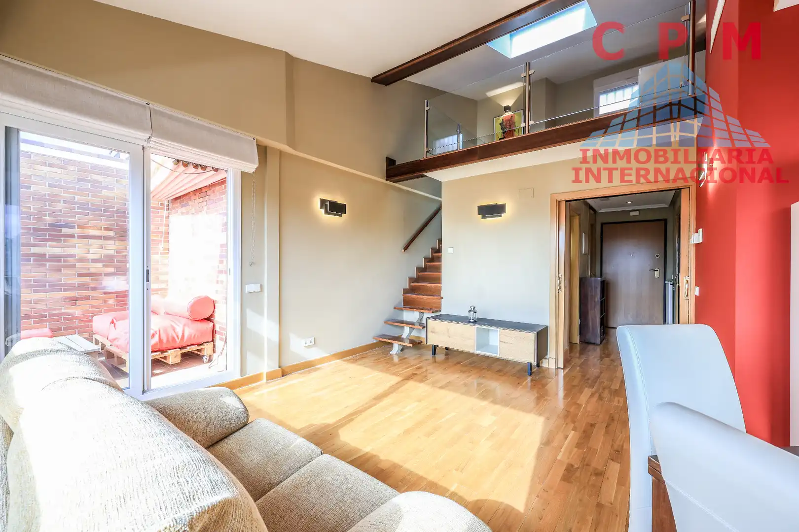 Wohnzimmer von Wohnung zur Miete in Madrid mit Klimaanlage, Heizung und Parkett