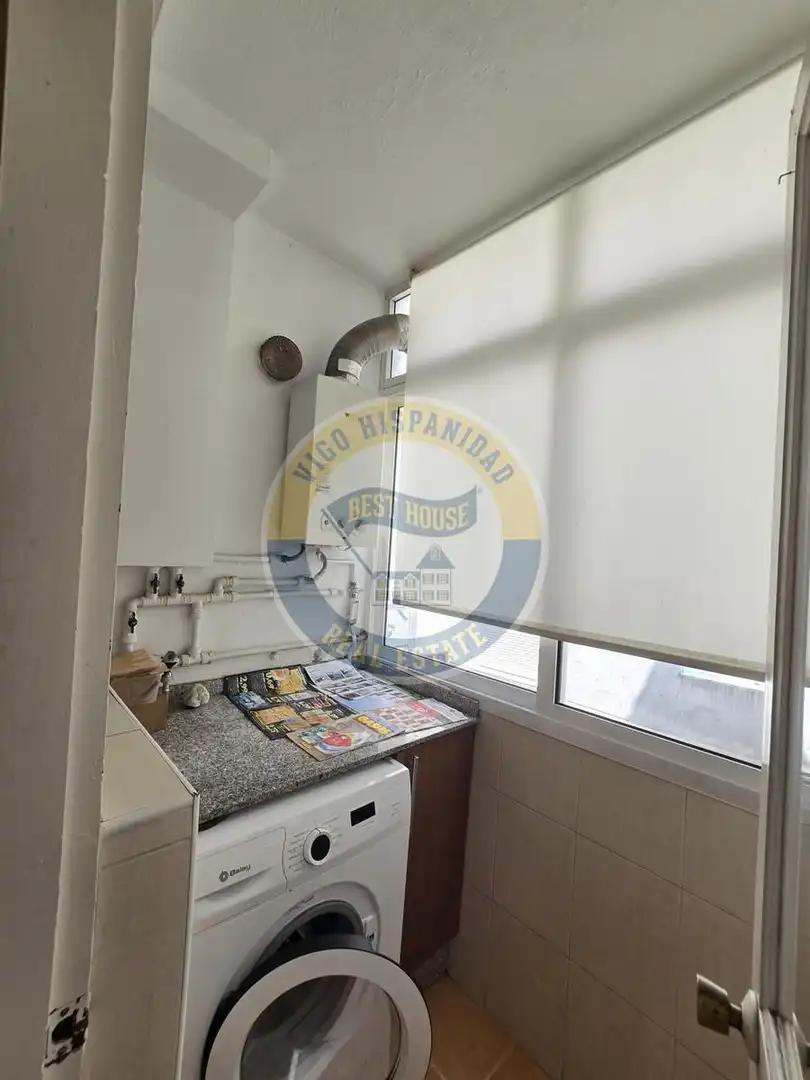 Küche von Wohnung zur Miete in Vigo  mit Heizung, Parkett und Möbliert