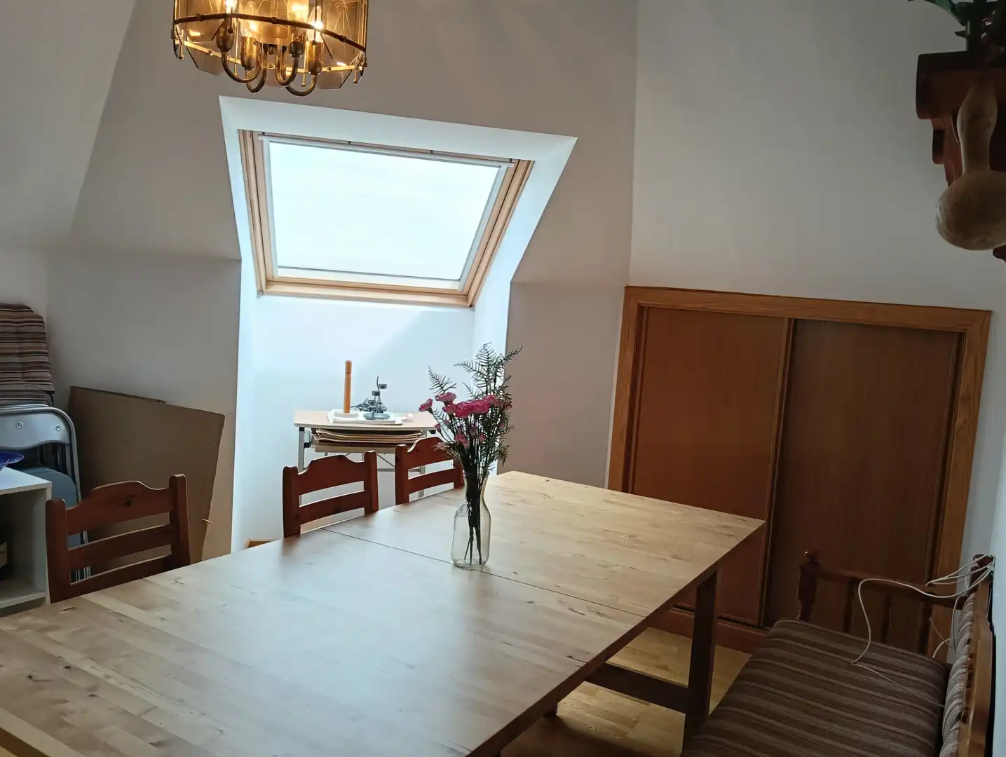 Esszimmer von Dachboden zum Verkauf in Oza dos Ríos mit Abstellraum