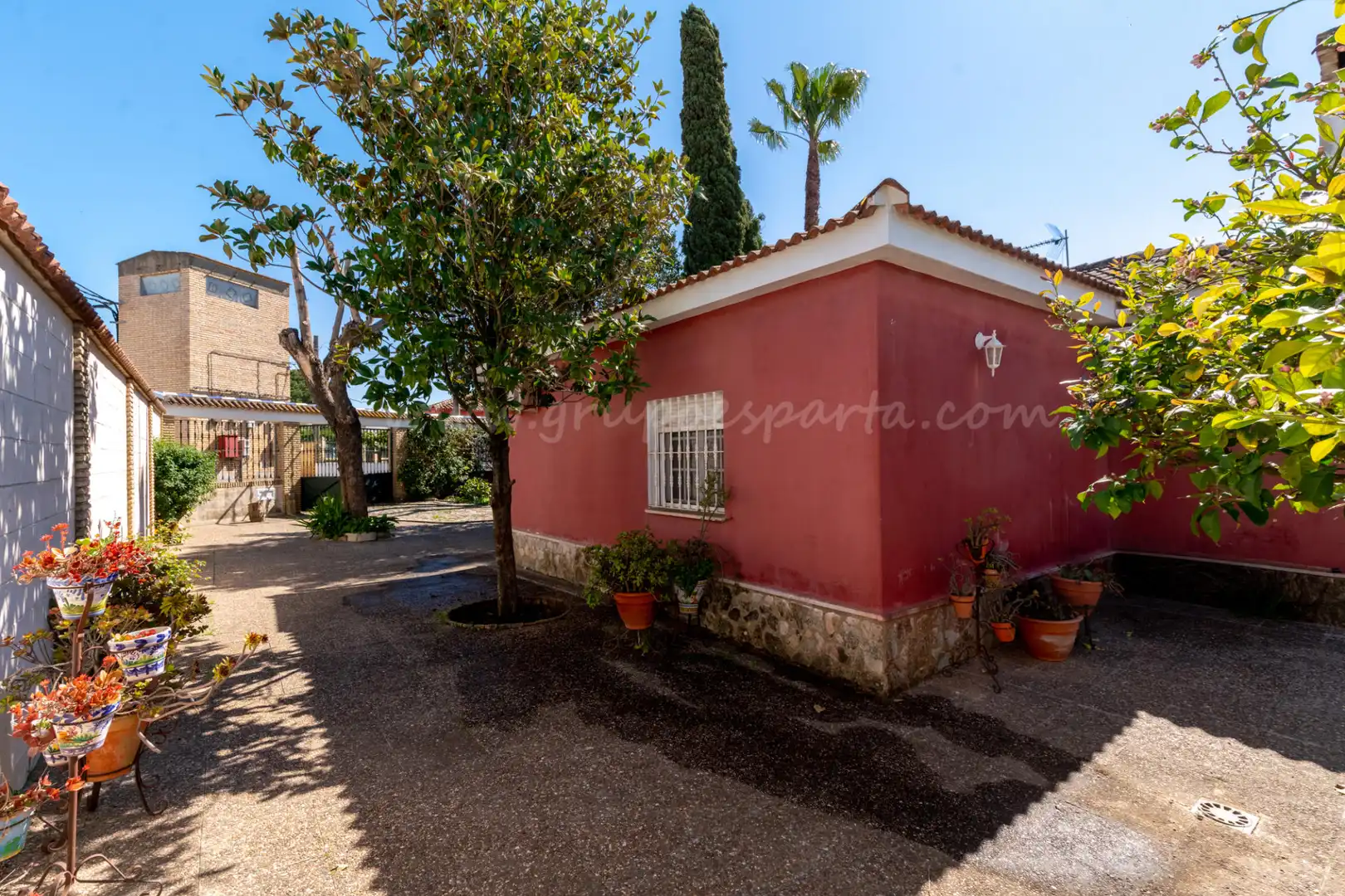 Vista exterior de Casa o chalet en venta en Villanueva del Ariscal con Aire acondicionado, Calefacción y Jardín privado