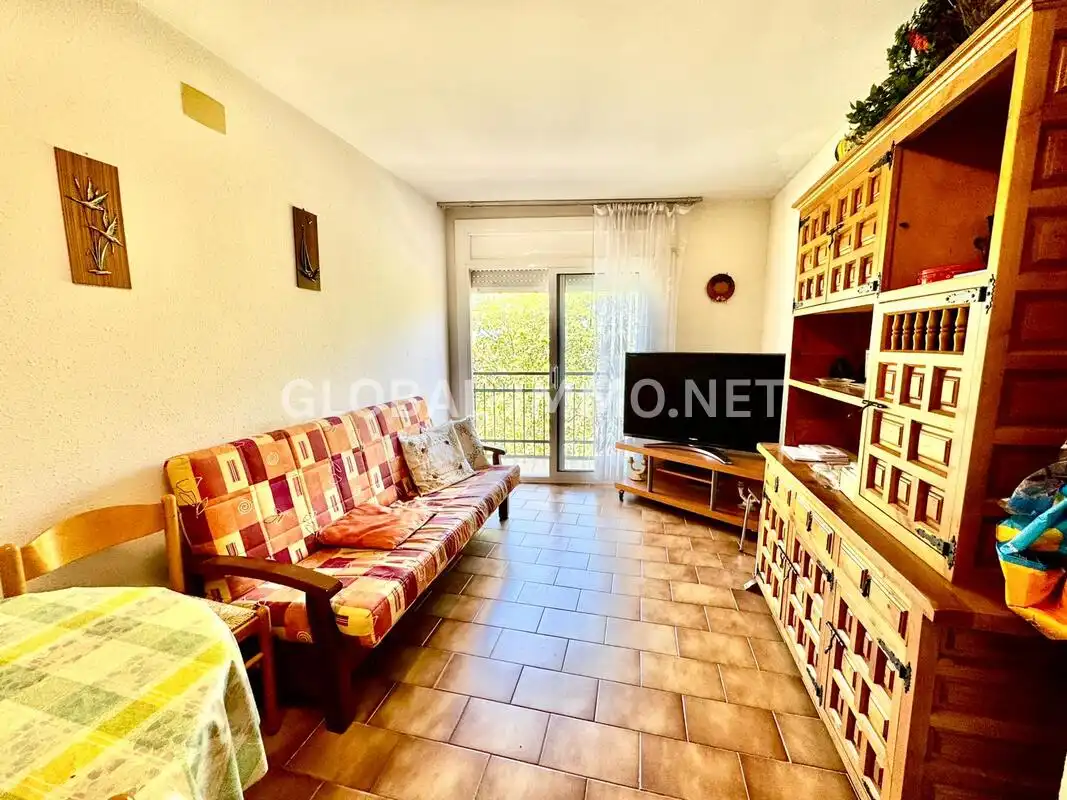 Sala de estar de Apartamento en venta en Roses con Terraza, Trastero y Amueblado