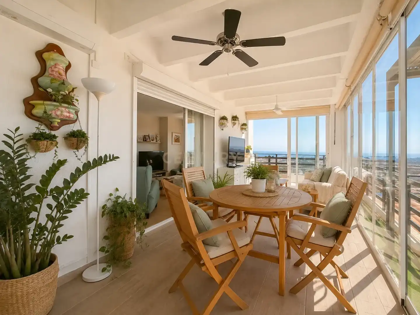 Terraza de Apartamento en venta en Mutxamel con Aire acondicionado, Trastero y Piscina