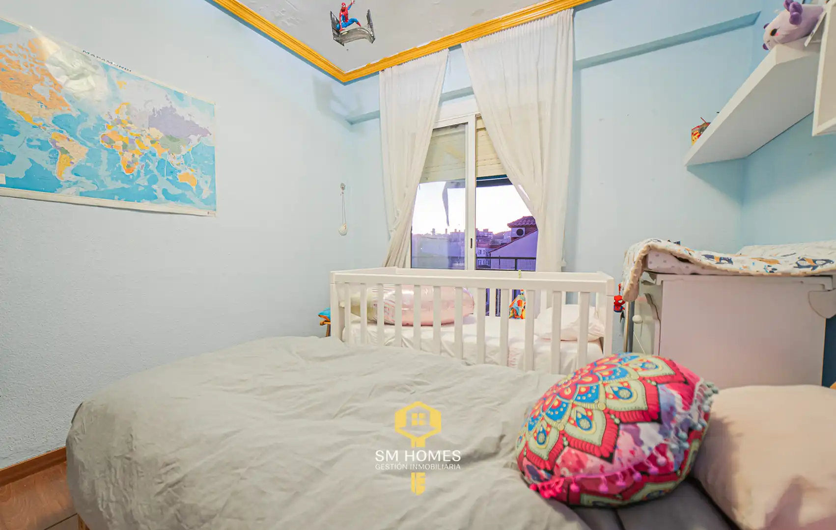 Schlafzimmer von Wohnung zum Verkauf in San Fernando de Henares mit Klimaanlage, Heizung und Terrasse