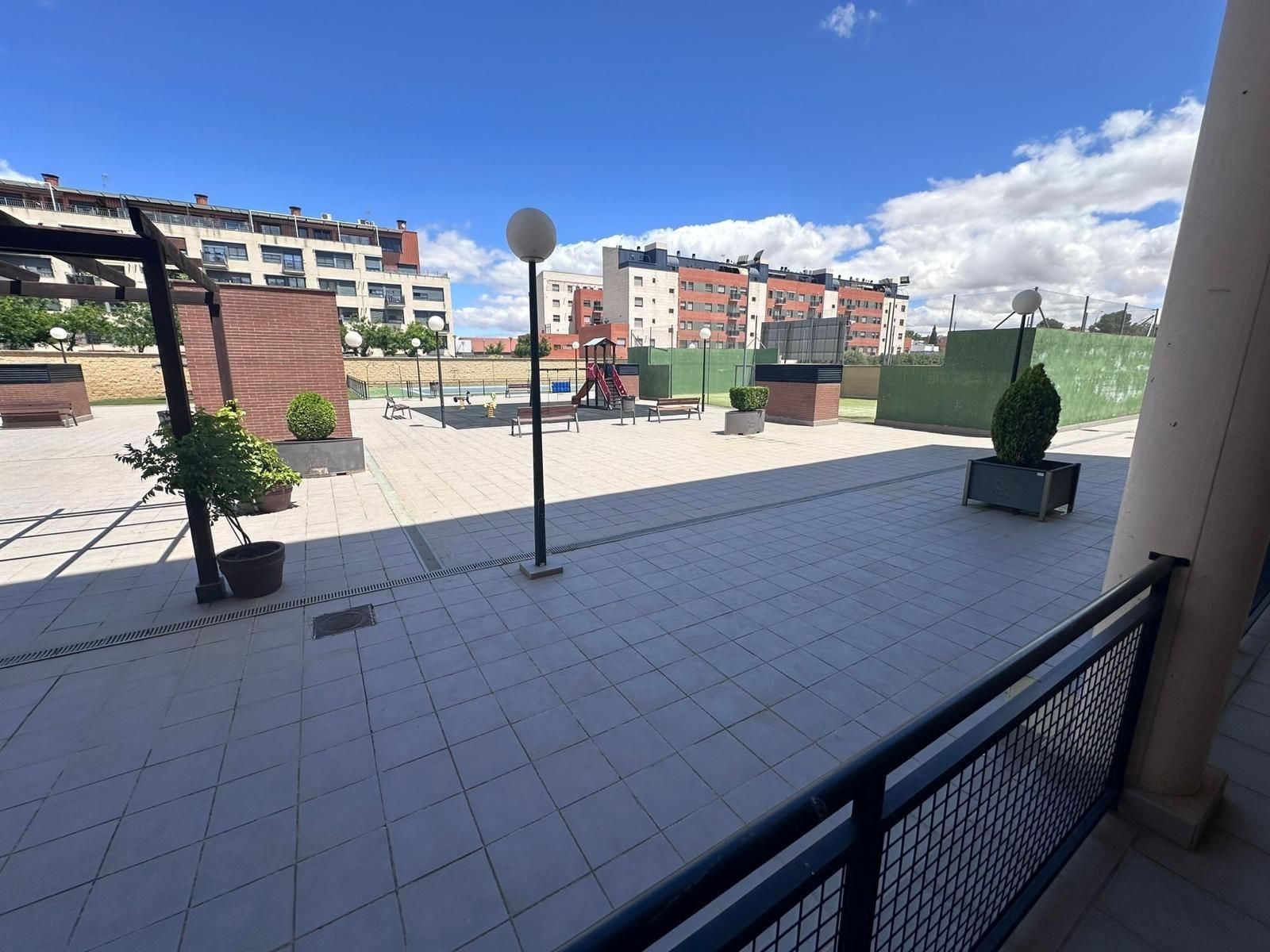 Terrace of Flat for sale in Ciudad Real Capital  with Heating, Private garden and Storage room