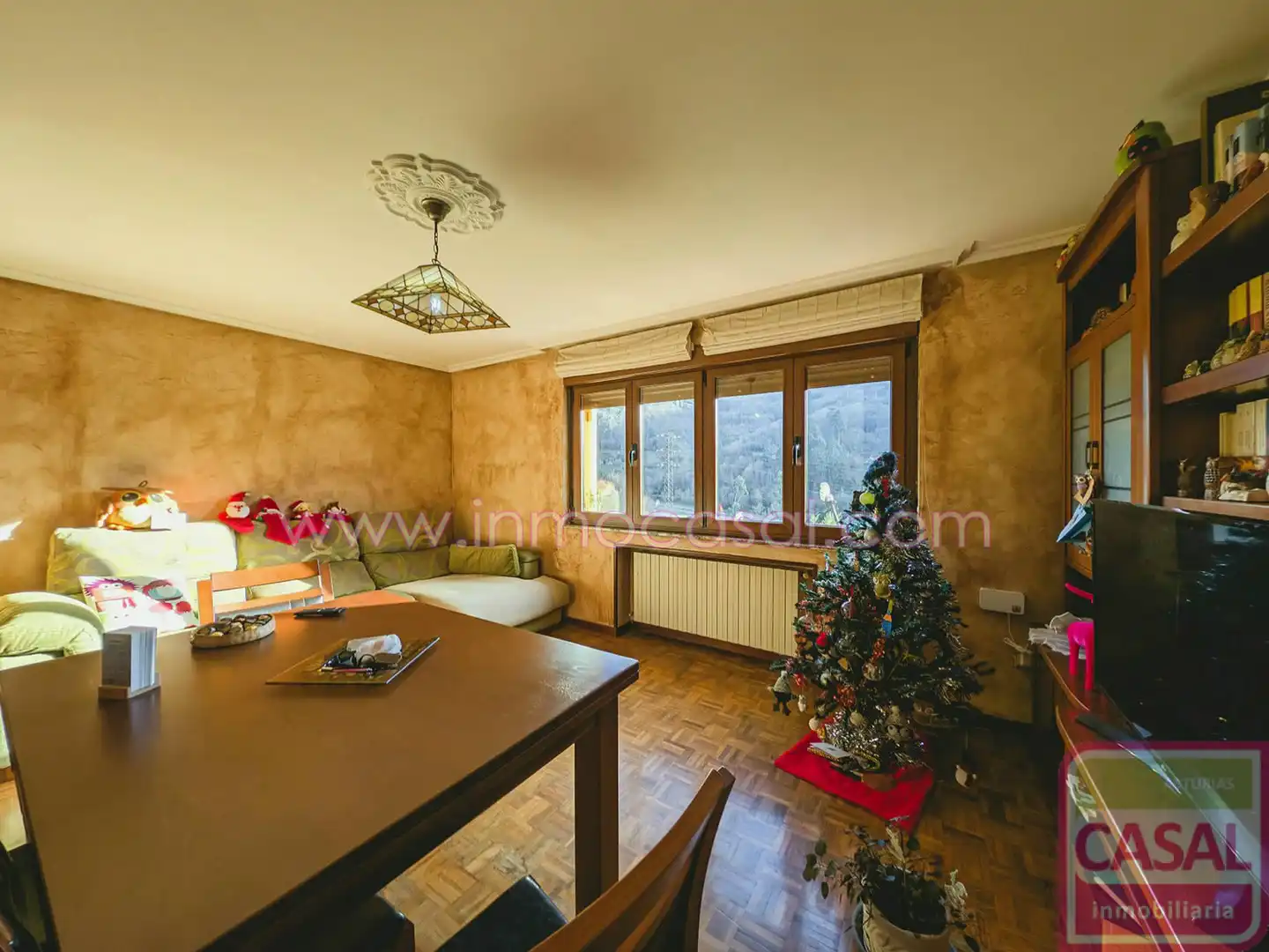 Sala d'estar de Casa o xalet en venda en Mieres (Asturias) amb Calefacció, Terrassa i Traster