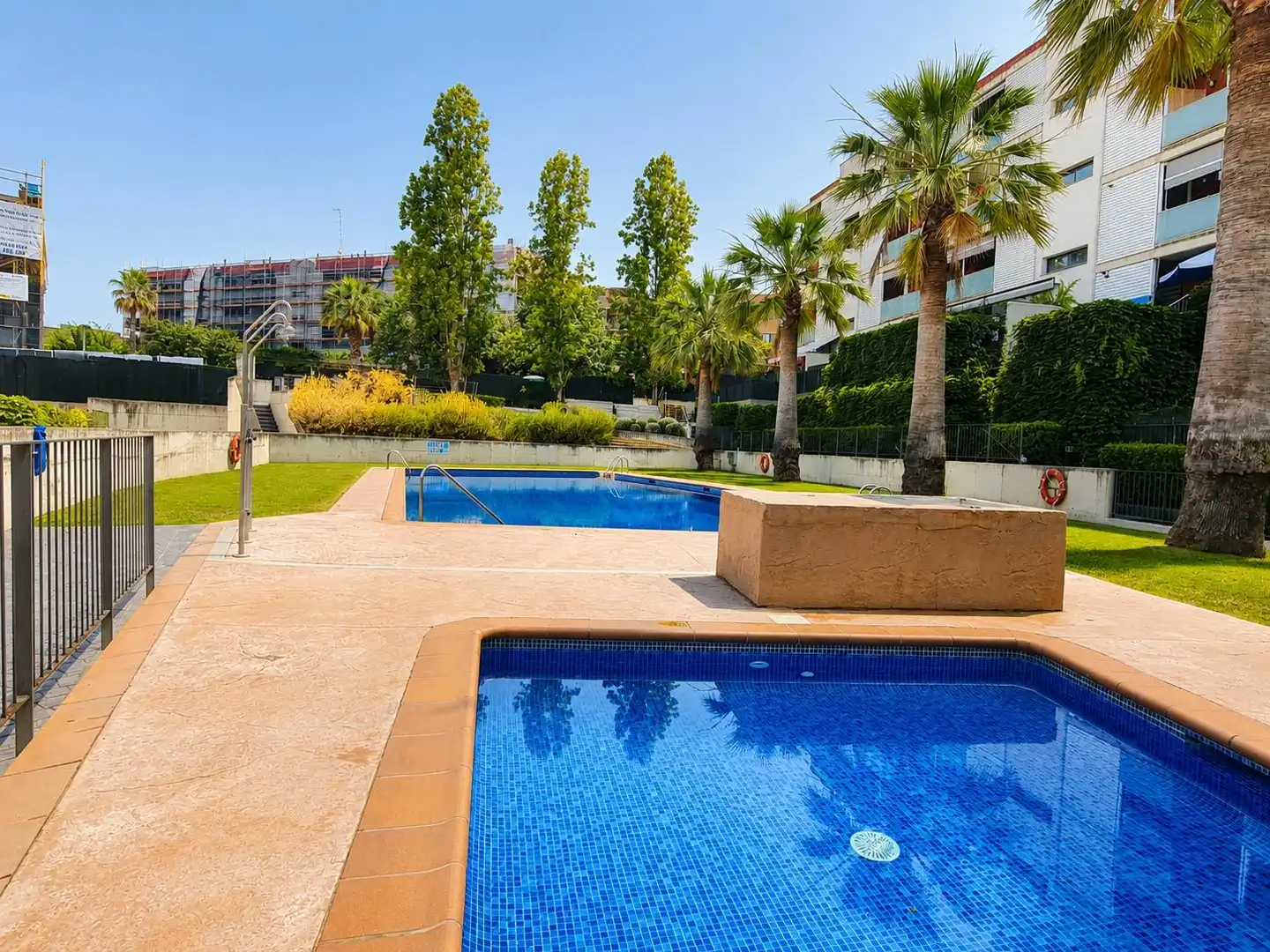 Swimming pool of Flat for sale in Sentmenat  with Air Conditioner, Heating and Parquet flooring