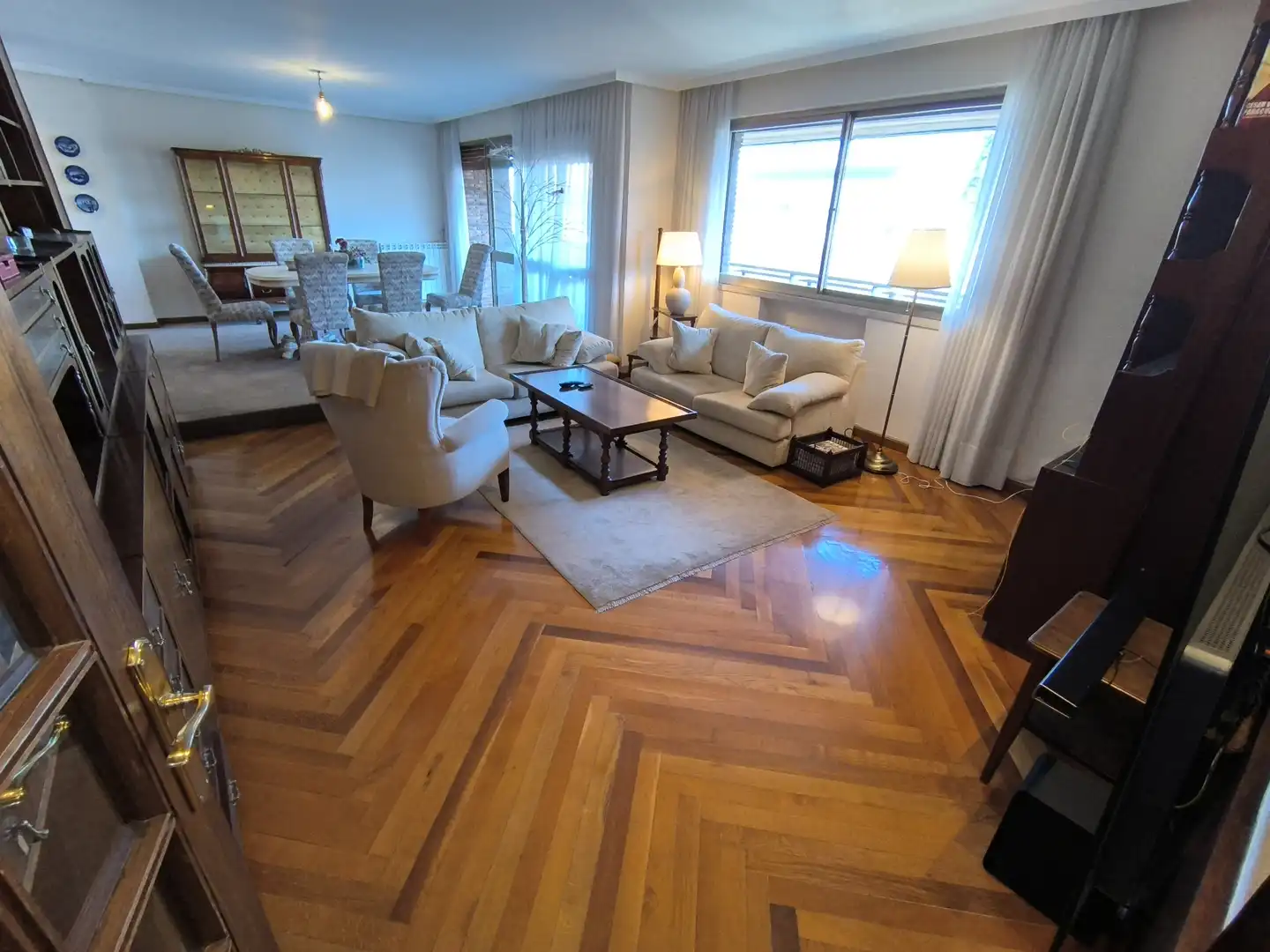 Wohnzimmer von Wohnung zum Verkauf in Palencia mit Heizung, Terrasse und Ofen