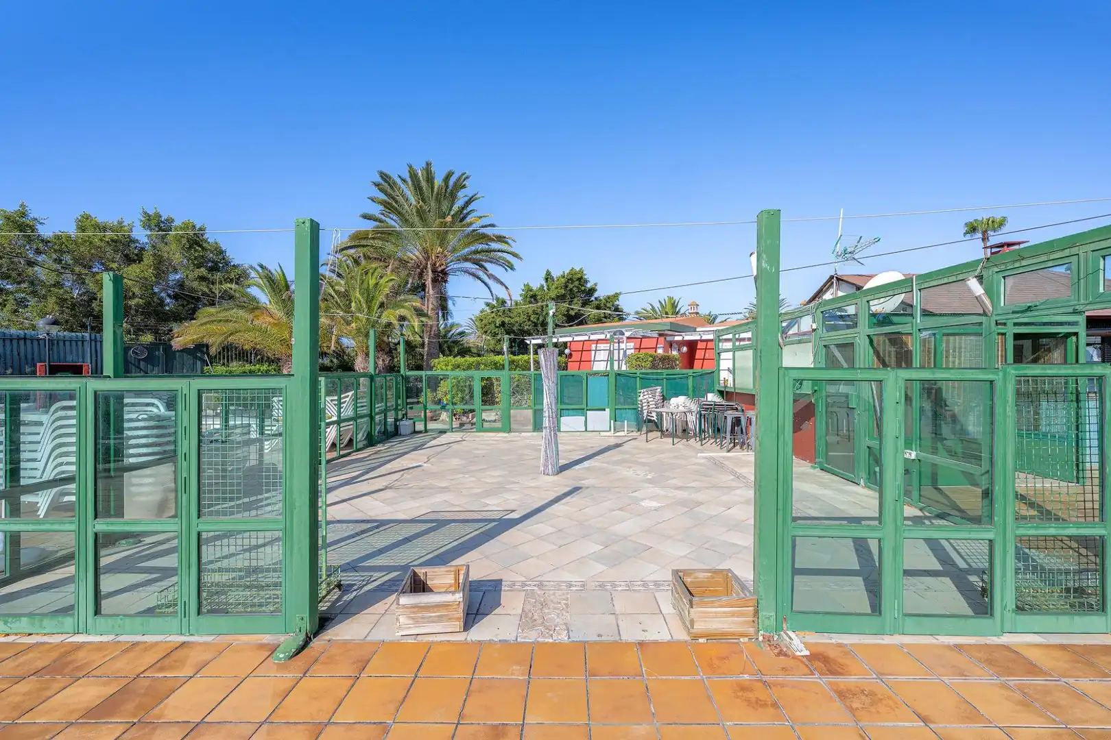 Terrasse von Geschaftsraum zum Verkauf in San Bartolomé de Tirajana mit Möbliert