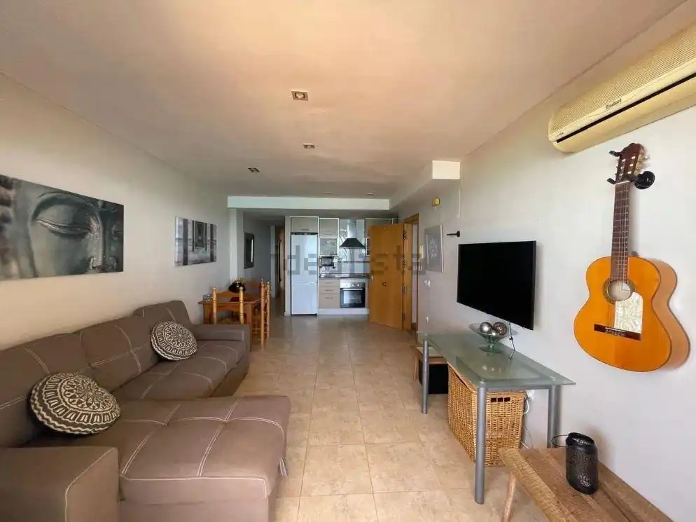 Sala d'estar de Apartament de lloguer en Moncofa amb Terrassa, Moblat i Balcó