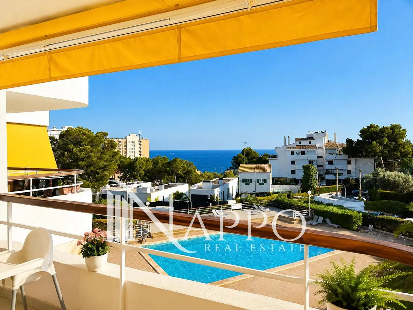 Terrassa de Pis de lloguer en  Palma de Mallorca amb Aire condicionat, Terrassa i Piscina