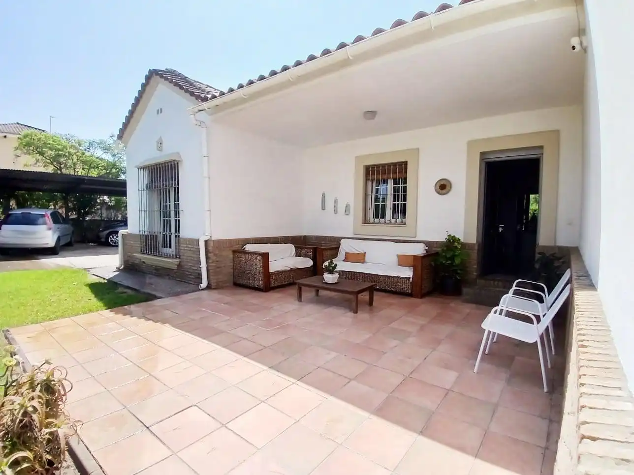 Terrasse von Haus oder Chalet zum Verkauf in Aljaraque mit Heizung, Privatgarten und Schwimmbad