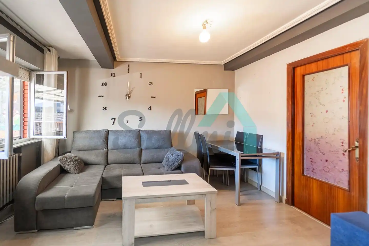 Living room of Attic for sale in Mieres (Asturias)  with Heating, Terrace and Furnished