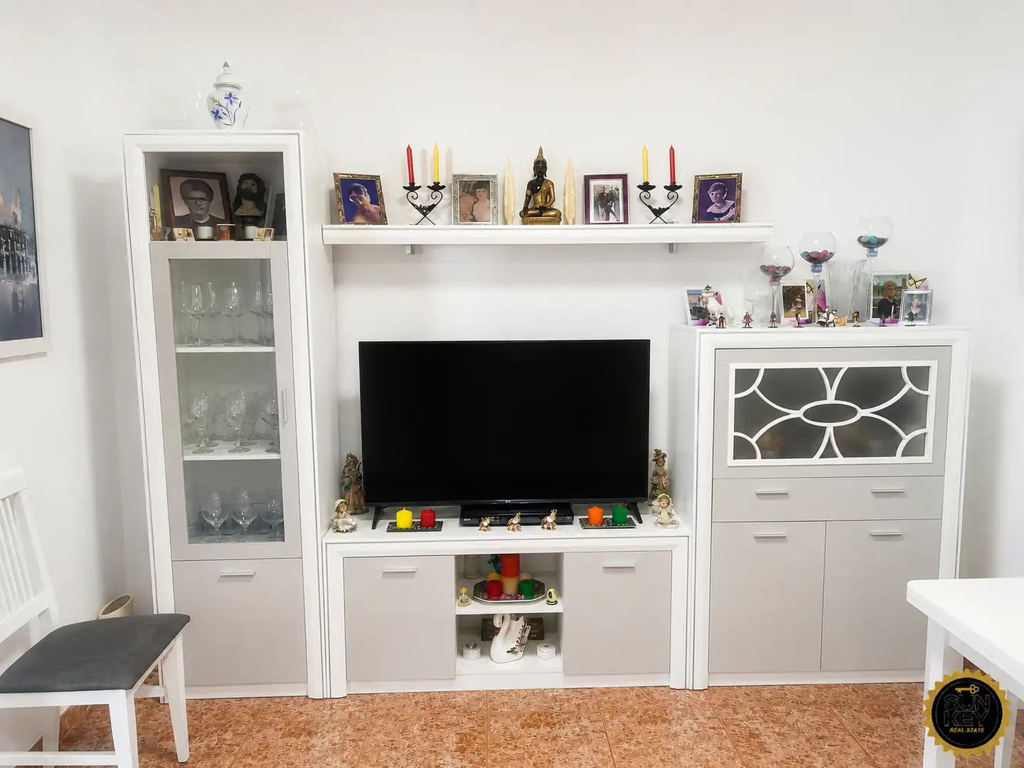 Sala de estar de Casa o chalet en venta en Alhama de Murcia con Amueblado