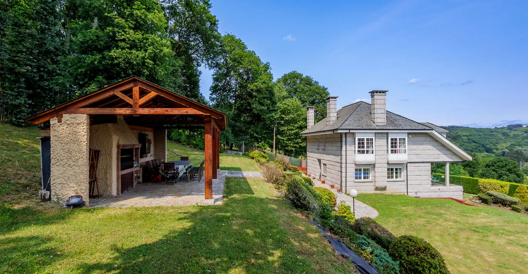 Jardín de Casa o chalet en venta en Lugo con Piscina