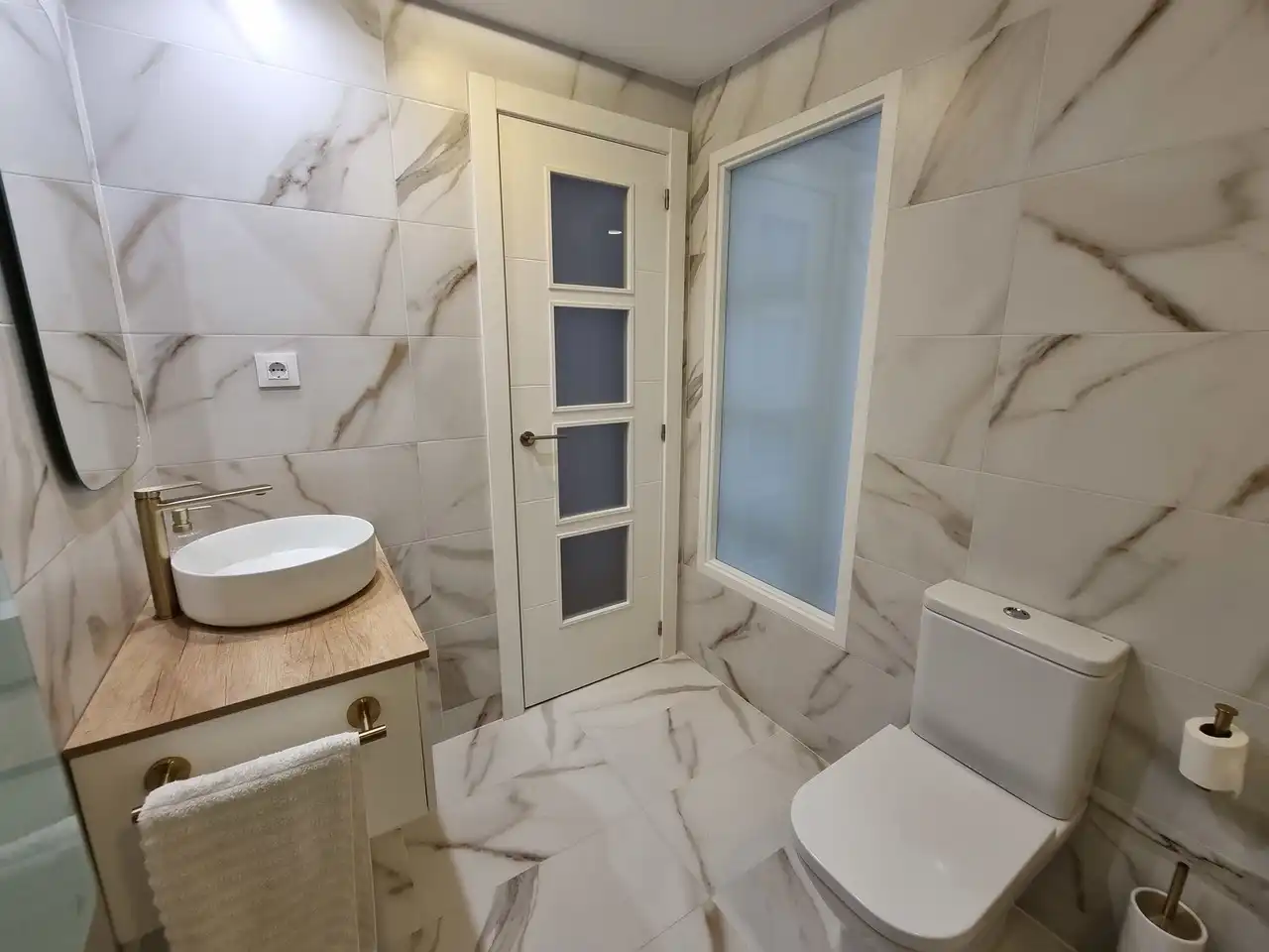 Bathroom of Apartments for sale in Mojácar  with Air Conditioner, Swimming Pool and Furnished
