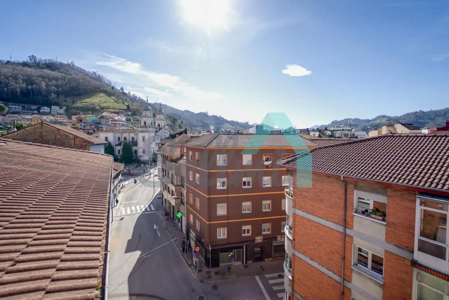 Exterior view of Attic for sale in Mieres (Asturias)  with Heating, Terrace and Furnished