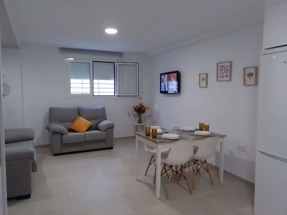 Wohnzimmer von Wohnungen zur Miete in Conil de la Frontera mit Klimaanlage und Möbliert