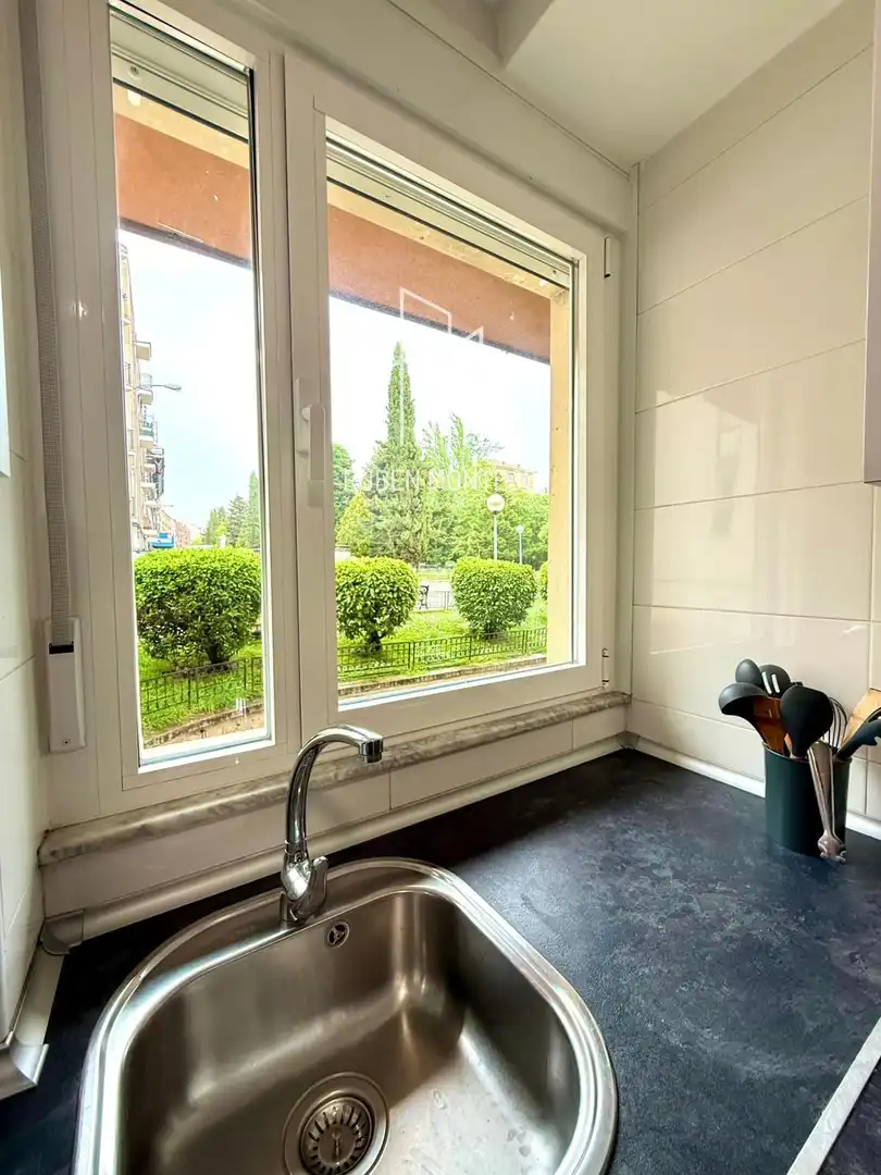 Cuina de Apartament de lloguer en Salamanca amb Aire condicionat, Calefacció i Moblat
