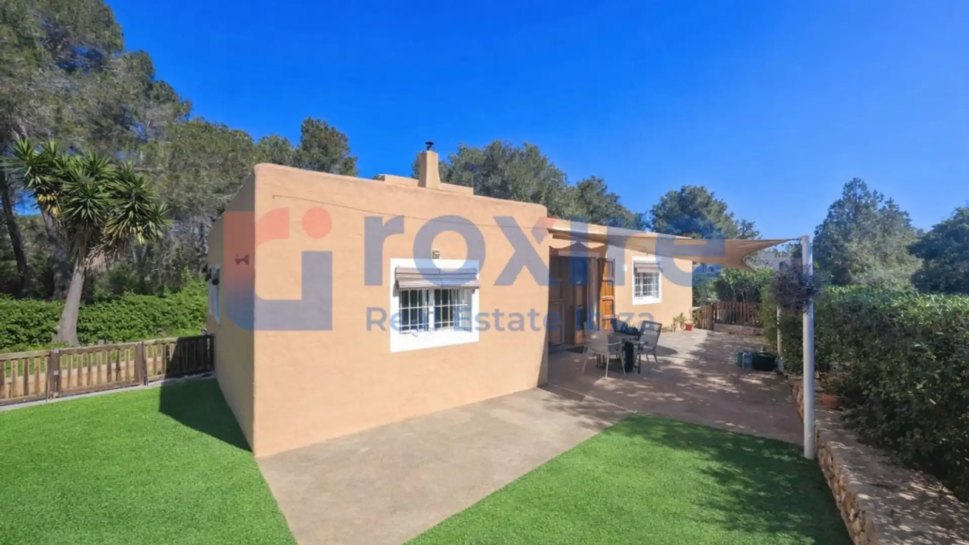 Außenansicht von Country house zum Verkauf in Sant Joan de Labritja mit Privatgarten, Terrasse und Waschmaschine