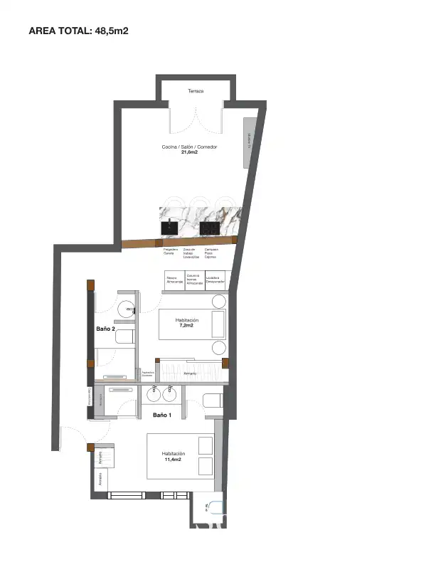 Appartement compact avec ascenseur à vendre à Calle de El Escorial, imagen 10