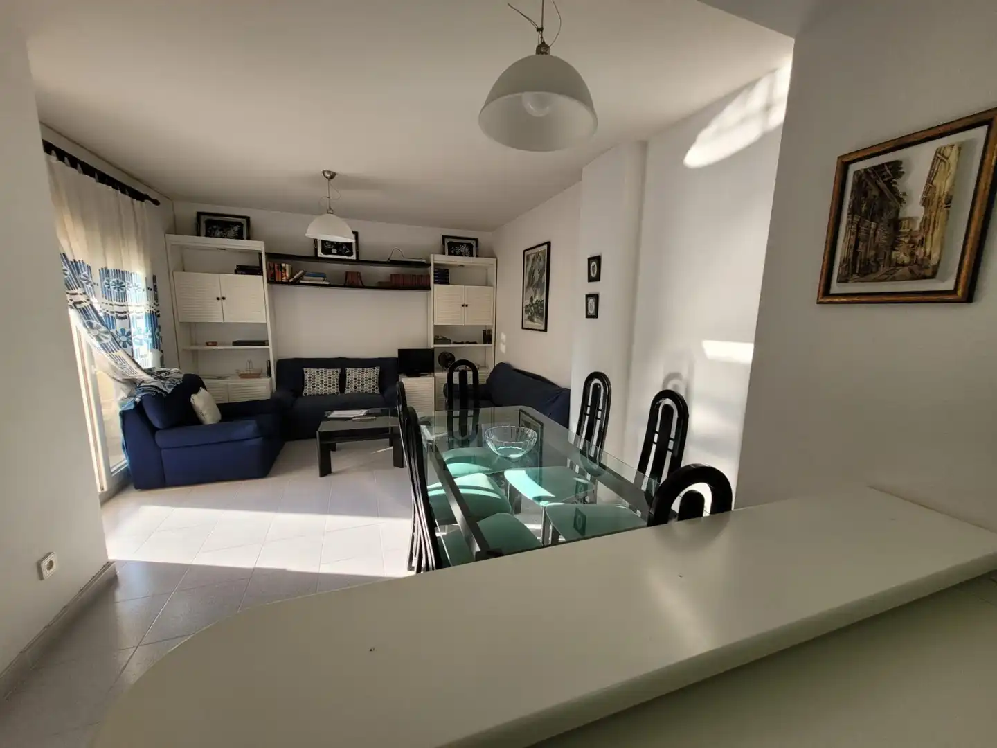 Esszimmer von Wohnungen zur Miete in Alicante / Alacant mit Privatgarten, Möbliert und Balkon