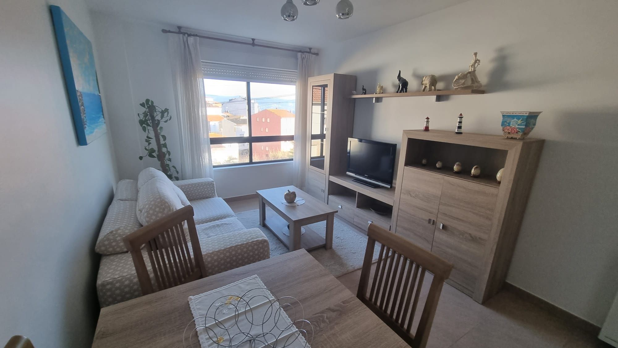Living room of Apartment to rent in Sanxenxo  with Furnished, Oven and Washing machine