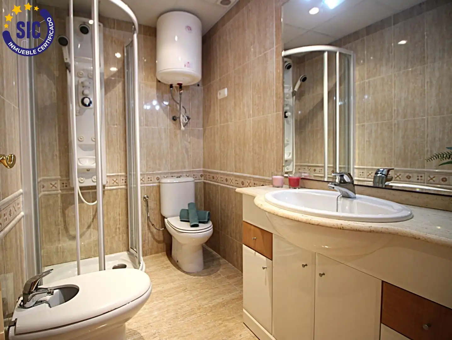 Bany de Apartament en venda en Oropesa del Mar / Orpesa amb Aire condicionat, Terrassa i Moblat