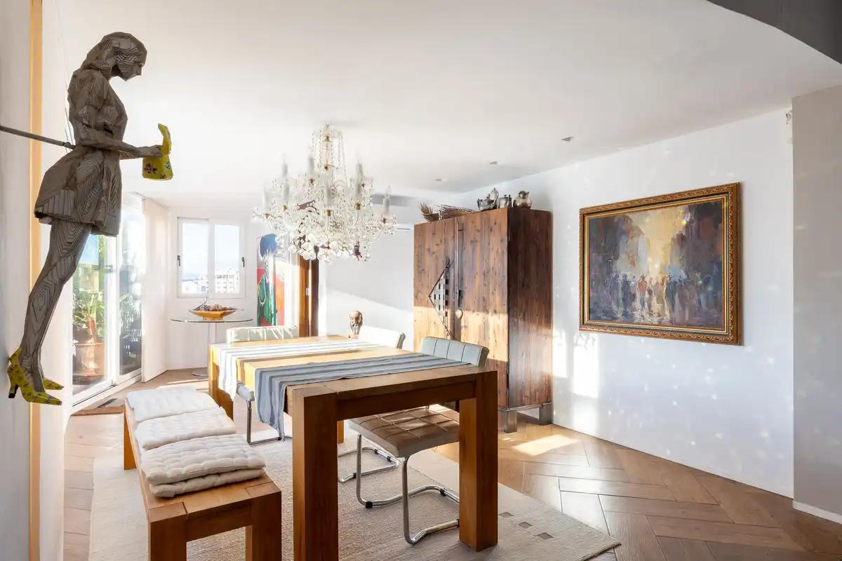 Comedor de Ático de alquiler en Valencia con Aire acondicionado, Calefacción y Terraza