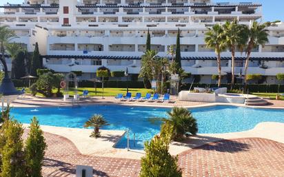 Vista exterior de Apartament en venda en Mojácar amb Aire condicionat, Terrassa i Piscina