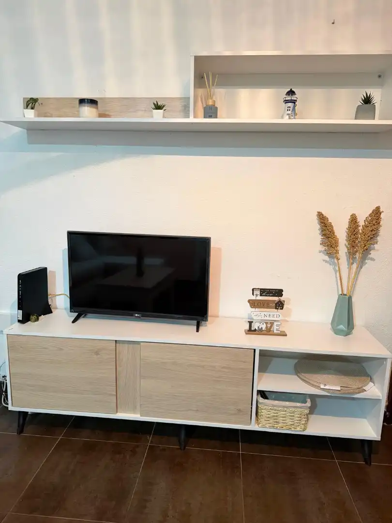 Sala de estar de Casa o chalet de alquiler en L'Ametlla de Mar  con Aire acondicionado, Calefacción y Jardín privado