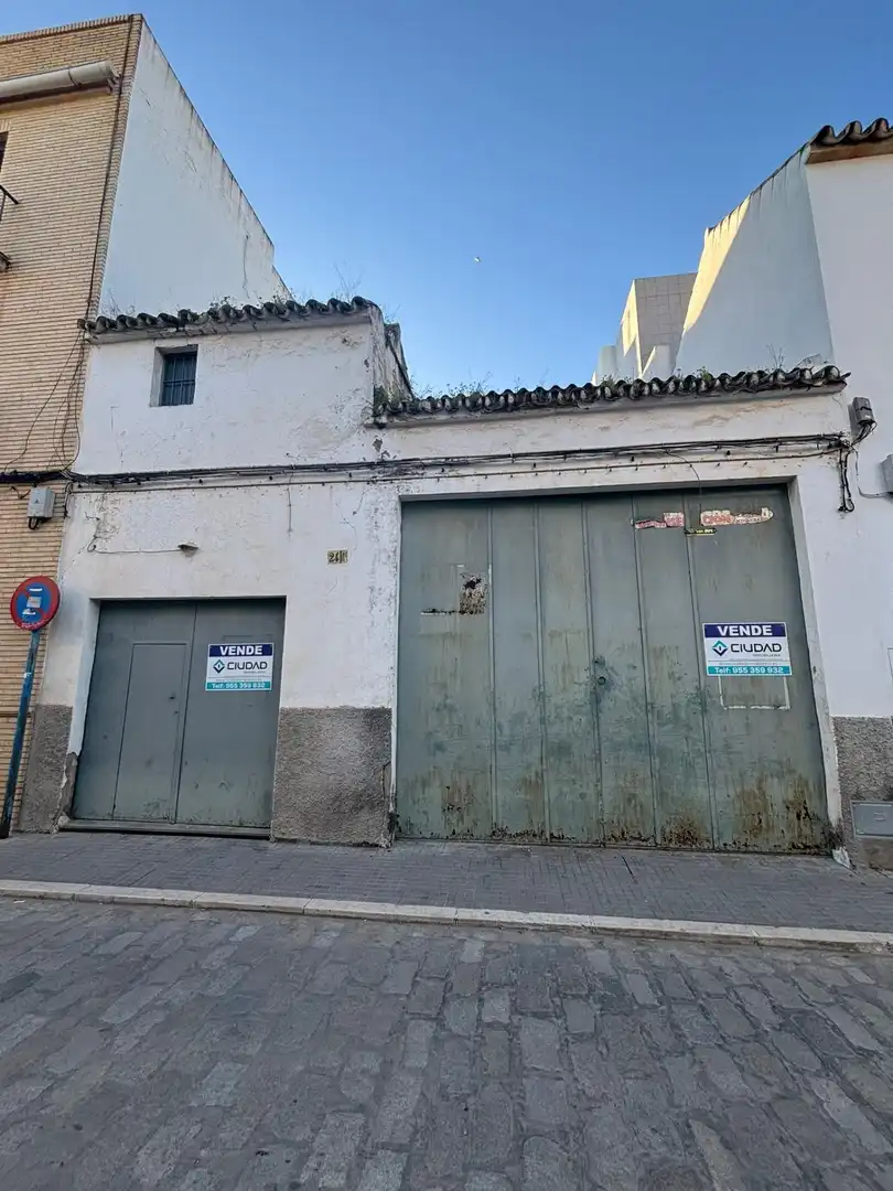 Vista exterior de Nave industrial en venta en Arahal