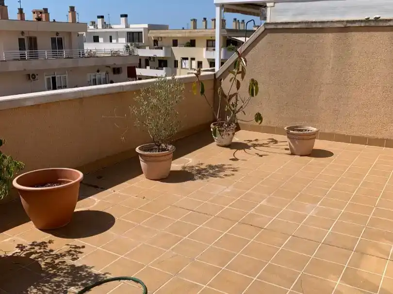 Terrasse von Dachboden zur Miete in  Palma de Mallorca mit Klimaanlage und Möbliert