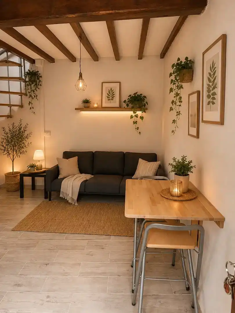 Sala de estar de Apartamento de alquiler en Lena con Amueblado